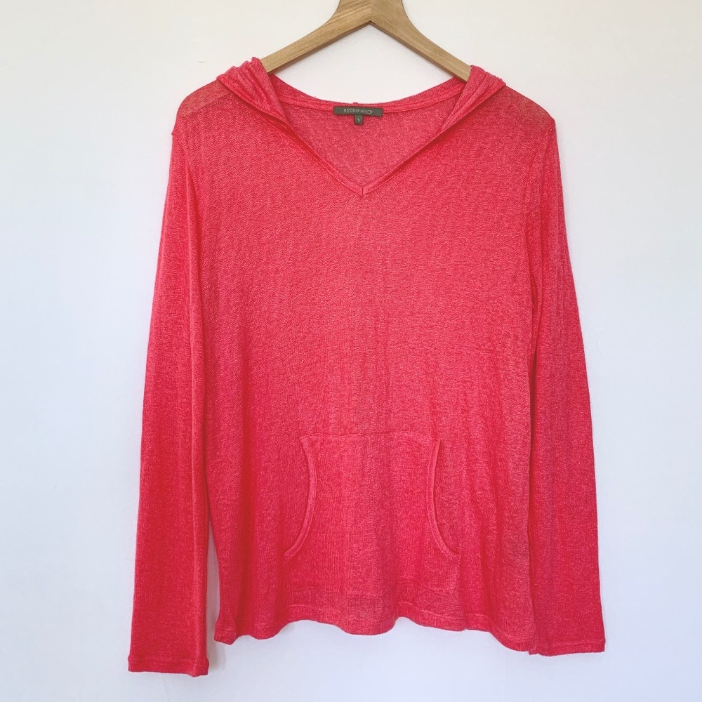 Retro-ology Pink Knit Hoodie